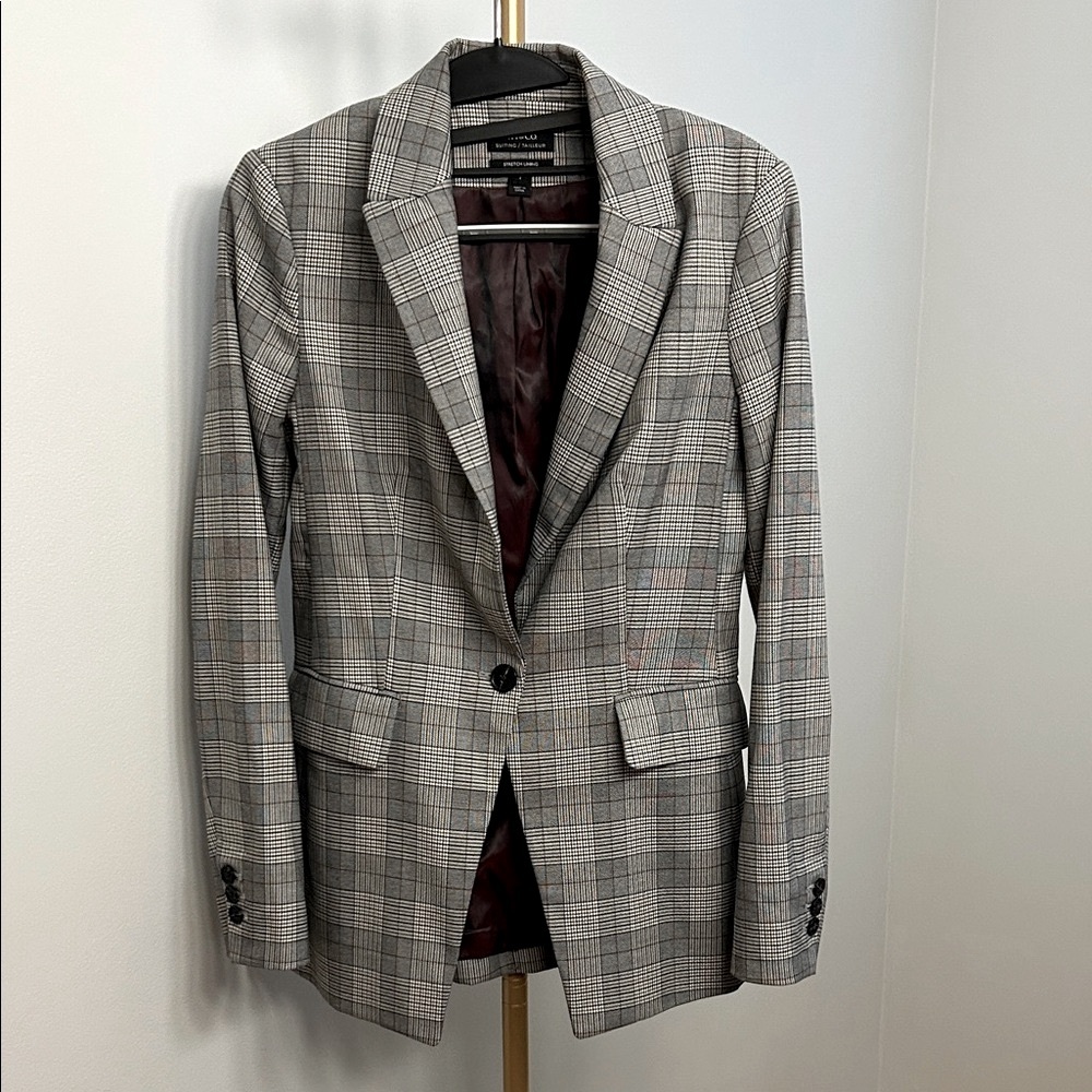 RW&CO. Checkered Blazer